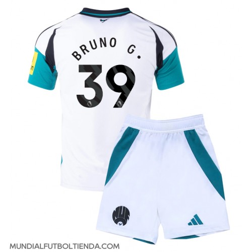 Camiseta Newcastle United Bruno Guimaraes #39 Tercera Equipación Replica 2024-25 para niños mangas cortas (+ Pantalones cortos)